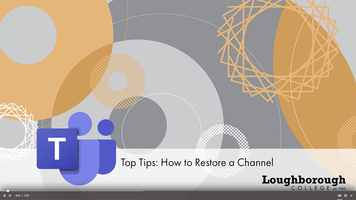 Top Tips – How to Restore a Channel in Microsoft Teams