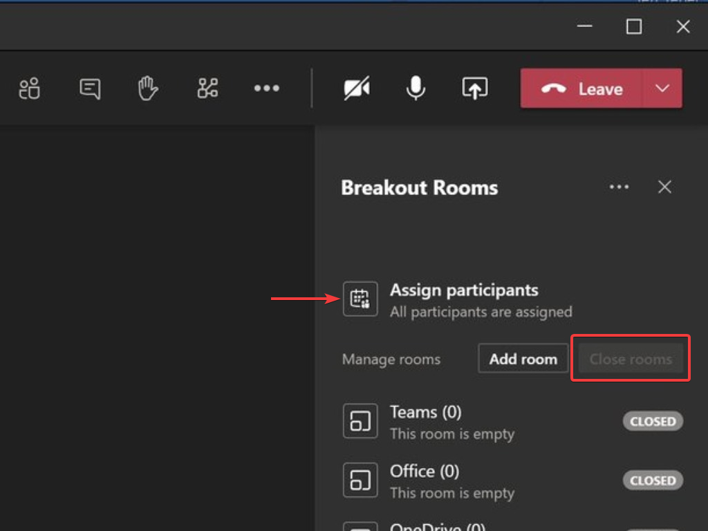 Quick Glance – NEW!! Breakout Rooms