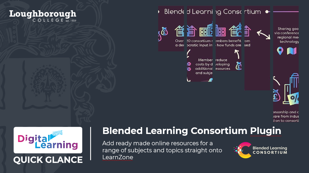 Quick Glance – The LearnZone BLC Plugin for Further Education