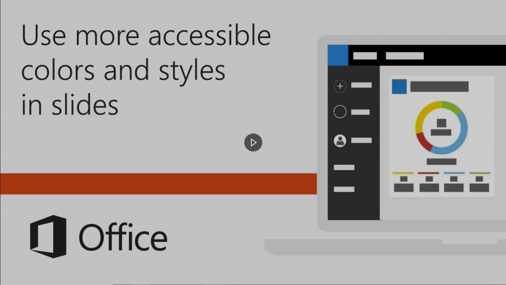 image of thumbnail for Microsoft video on  using more accessible colours .