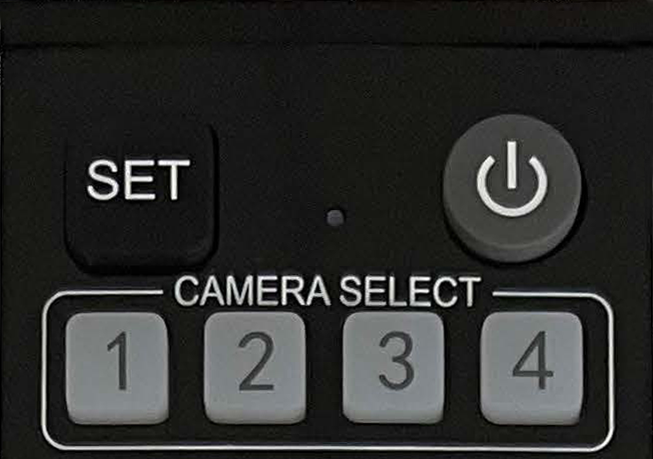 Camera select buttons on camera remote